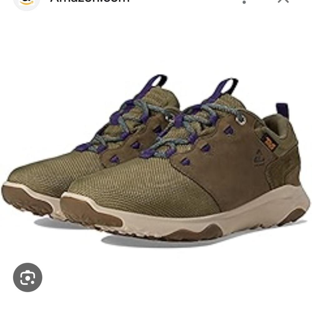 New Teva Women's Arrowood Waterproof Hiking Shoes - Olive Mulberry Size 8 - Picture 2 of 8
